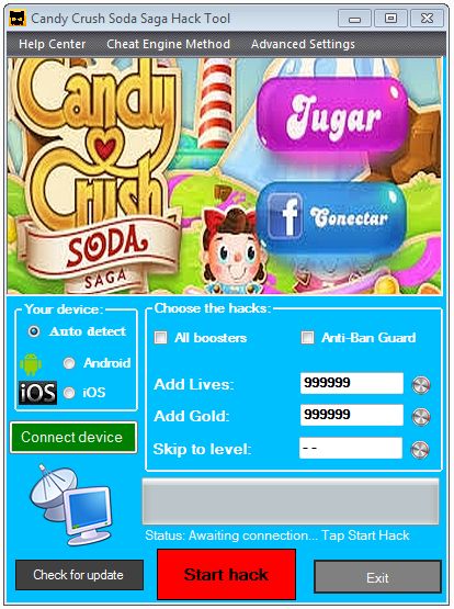 Candy Crush Saga Cheat Engine 6.2 Free Download For Android